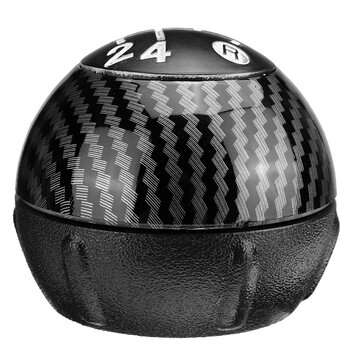 5 Speed Carbon Fiber Gear Shift Knob Shifter MT 55344048 For Fiat 500 2012-2018