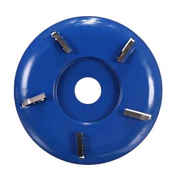 5 Teeth Wood Carving Cutter Disc Milling Attachment for Angle Grinder (COLOR: BLUE)