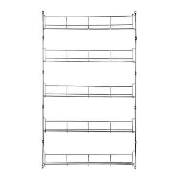 5 Tiers Kitchen Spice Rack Cabinet Organizer Wall Mount Storage Shelf Holder Kitchen Storage Rack