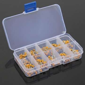 5 x 300pcs 10 Values 50V 10pF To 100nF Multilayer Ceramic Capacitor Assortment Kit 150pcs Each Value