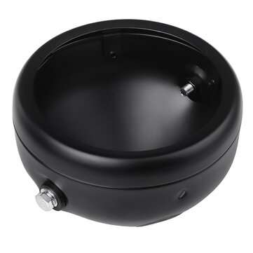 5.75`` Round Motorcycle LED Headlight Mount Housing Bucket Bracket For Bike Blk