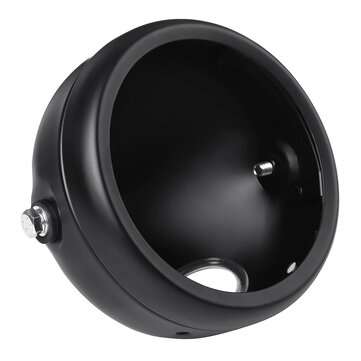 5.75`` Round Motorcycle LED Headlight Mount Housing Bucket Bracket For Bike Blk