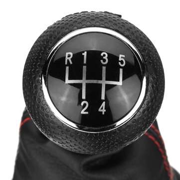 5/6 Speed Gear Shift Knob with Gaitor Boot Dust Cover PU Leather For VW Golf 4 Bora (SPEED: 5SPEED)