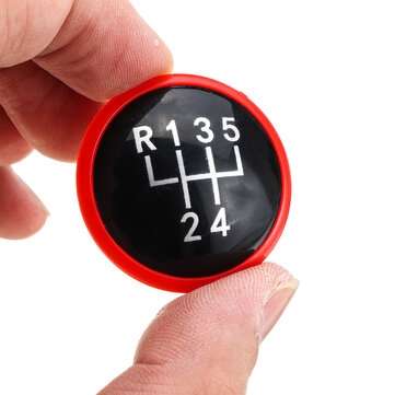 5/6 Speed Gear Shift Knob Cap ABS For Volkswagen VW Golf Jetta MK3... (SPEED: 5SPEED | COLOR: BLACK)