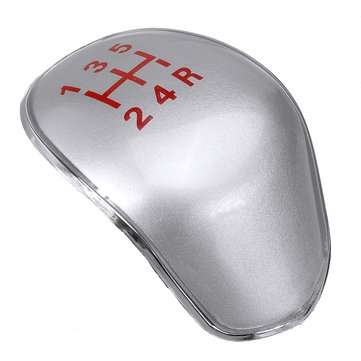 5/6 Speed Gear Shift Knob Cap Silver Cover FOR FORD FIESTA TRANSIT CONNECT TOURNE... (SPEED: 5SPEED)