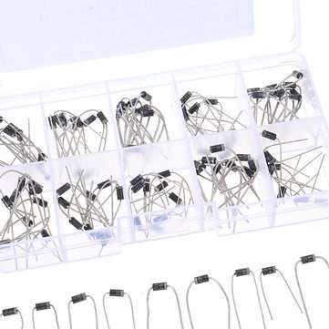 500pcs 10 Values Rectifier Diode Assorted Kit 1N4001 1N4002 1N4003 1N4004 1N4005 1N4006 1N4007 1N581