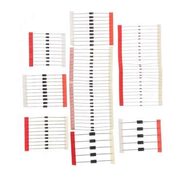 500pcs 8values Fast Switching Schottky Diode Kit Set 1N4148 1N4007 1N5819 1N5399 1N5408 1N5822 FR107