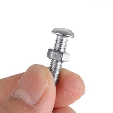 500pPCS Stainless Steel Hex Socket Cap Head Bolts Screws Nuts M3 M4 M5 304 Kit