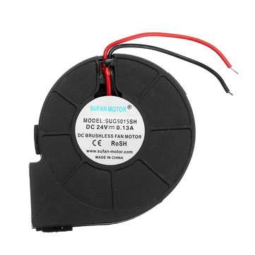 5015 24V Cooling Turbo Fan Brushless Extruder DC Cooler Blower Black Plastic Fan For Reprap 3D Print