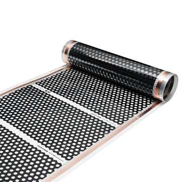 50cm 2M Floor Heating Film Infrared Underfloor Film Pads Honeycomb Reticulated 220V