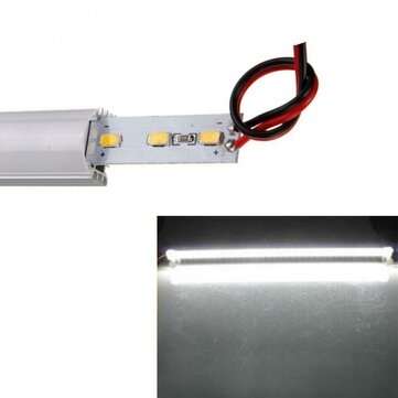 50CM 6.4W 5630 SMD Pure White Warm White Waterproof Hard LED Rigid Strip Bar ... (COLOR.: PUREWHITE)