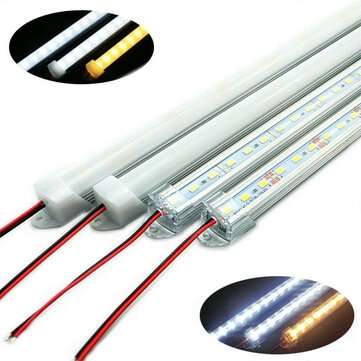 50CM SMD 5730 36 LED Rigid Strip Tube Bar Light Lam... (COLOR.: WARMWHITE | COVER: TRANSPARENTCOVER)
