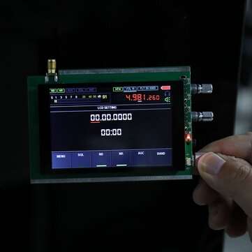 50K-200MHz Malachite Receiver with 3.5 Inch LCD Display Malahit Noise Reduction Backlight Control DS