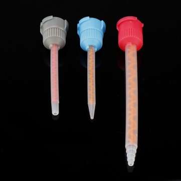 50ml 10:1 AB Glue Tube Dual Glue Cartridge Pointed Flat Screw Head Mixing Tube for Industrial Glue A