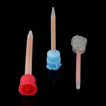 50ml 10:1 AB Glue Tube Dual Glue Cartridge Pointed Flat Screw Head Mixing Tube for Industrial Glue A