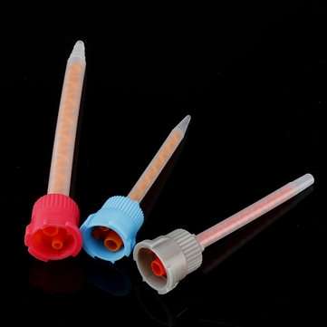 50ml 10:1 AB Glue Tube Dual Glue Cartridge Pointed Flat Screw Head Mixing Tube for Industrial Glue A