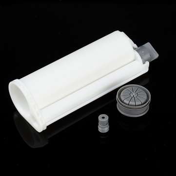 50ml 10:1 AB Glue Tube Dual Glue Cartridge Pointed Flat Screw Head Mixing Tube for Industrial Glue A