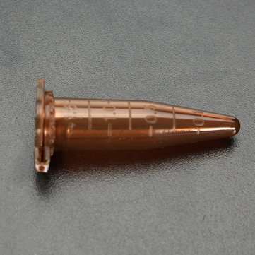 50Pcs 1.5mL Conical Bottom Centrifuge Tube Graduated Brown Polypropylene EP Tube