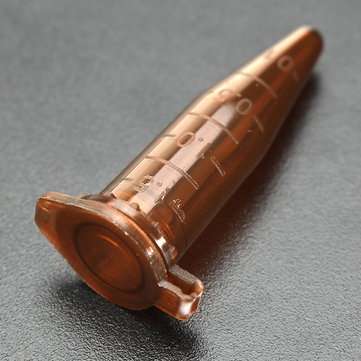 50Pcs 1.5mL Conical Bottom Centrifuge Tube Graduated Brown Polypropylene EP Tube