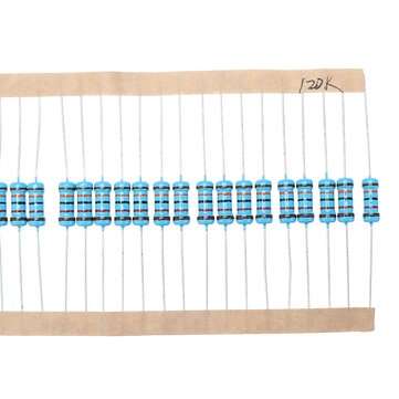 50pcs 1W 120KR Metal Film Resistor 1% 120K ohm Resistance
