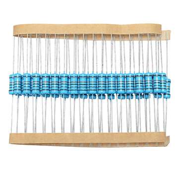 50pcs 1W 180KR Metal Film Resistor 1% 180K ohm Resistance