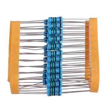 50Pcs 1W Metal Film Resistor 1% 1.5R 1.5 Ohm
