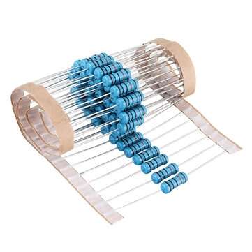 50pcs 1W Metal Film Resistor 1% 100K ohm