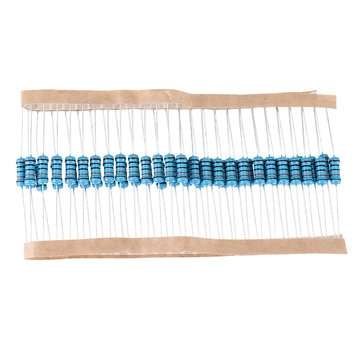 50pcs 1W Metal Film Resistor 1% 100K ohm