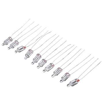 50Pcs 220V 5*12MM Neon Bubble Tube Neon Bubble Lamp Neon Bubble Indicator