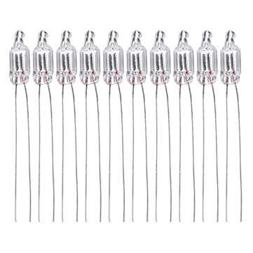 50Pcs 220V 5*12MM Neon Bubble Tube Neon Bubble Lamp Neon Bubble Indicator