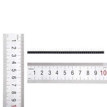 50pcs 40 Pin Single Row 2.54mm Round Female Header Pin
