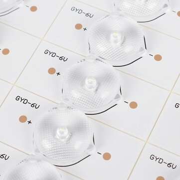 50Pcs 6V Lens Type LED Lamp Beads Particle Lamp Bar LCD TV TV Rear Projection Universal Lamp Bead Ba