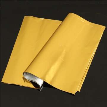 50pcs A4 Hot Stamping Transfer Foil Paper Laser Printer Laminating Transfered Gold