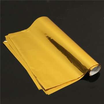 50pcs A4 Hot Stamping Transfer Foil Paper Laser Printer Laminating Transfered Gold