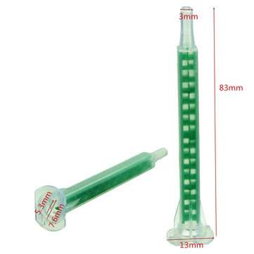 50pcs F6-16 Green AB Glue Mixing Tube Static Mouth Section 16 Nozzles