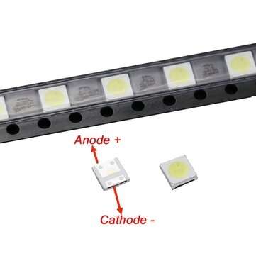 50PCS High Power 1W 3535 100LM 3V Cool White LED Beads LCD Backlight for DIY TV Repair Application