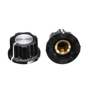 50pcs MF-A01 Bakelite Potentiometer Knob Cap Hat Diameter 20mm Bore Diameter 6.4mm For RV24YN WH118