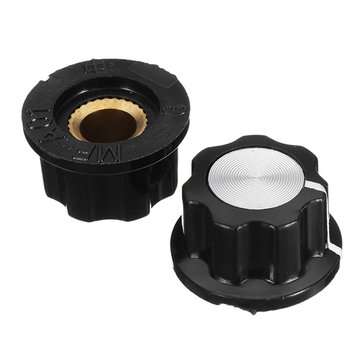 50pcs MF-A01 Bakelite Potentiometer Knob Cap Hat Diameter 20mm Bore Diameter 6.4mm For RV24YN WH118