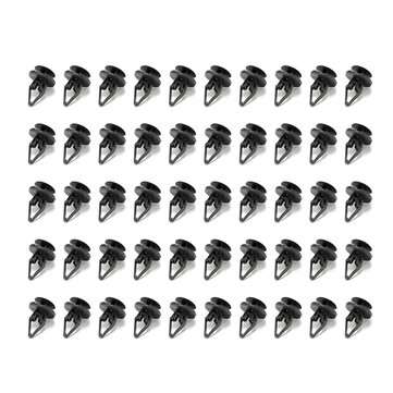 50pcs Nylon Liner Clip Pushpin For Ford For Hummer For GM Torrent Equinox