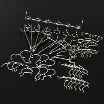 50Pcs Pegboard Display Hooks Assortment Kit  Store Organizing Tools