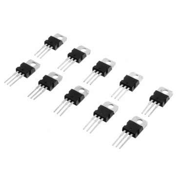 50pcs Transistor TO-220 Power Transistor Assortment Kit Three Pin Transistors Voltage Regulator Tran