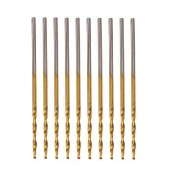 50pcs Titanium Coated High Speed Steel Twist Drill Bit1/1.5/2/2.5/3mm Twist Drill BitWoodworking