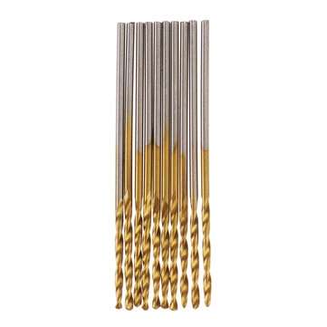50pcs Titanium Coated High Speed Steel Twist Drill Bit1/1.5/2/2.5/3mm Twist Drill BitWoodworking