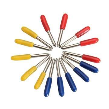 50Pcs Vinyl Cricut Cutting Plotter Holder Carbide Tungsten Blade Vinyl Film Cutter 30 45 60 Dergree