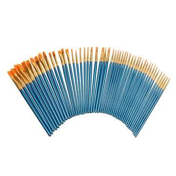 50Pcs/Set Artist Painting Brush Set Watercolor Acrylic Oil Kids School Art Craft Kit