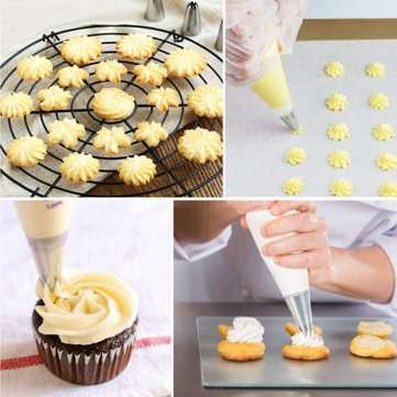 52Pcs/set Tool Cake Decorations Set Gift Kit Baking Supplies Turntable Spatula Stand Diy Equipment f