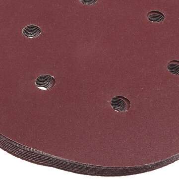 52Pcs Polishing Kit 8 Hole Disc Sandpaper 125mm Brushed Piece Air Milled Flocking Sandpaper Self-adh