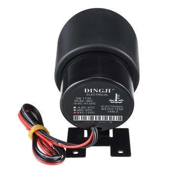 52mm Digital Car  LED Electronic Water Temperature Gauge +Shading Plate