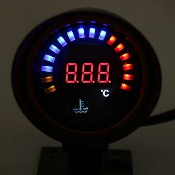 52mm Digital Car  LED Electronic Water Temperature Gauge +Shading Plate