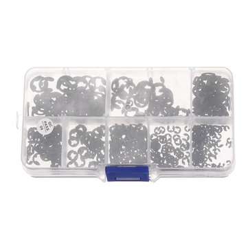 550Pcs External Circlip E-Type Snap Retaining Ring For Shaft 1.5mm to 6mm